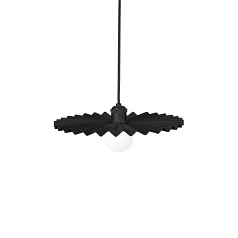 Metalowa lampa Omega czarna 50cm